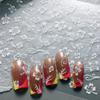 8 Sheets 3D Colorful Hibiscus Flower Nail Stickers view 4