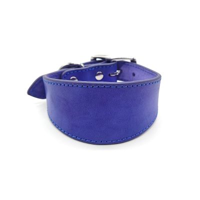 Kingke Leather Dog Collar with Soft Padding for Sighthounds