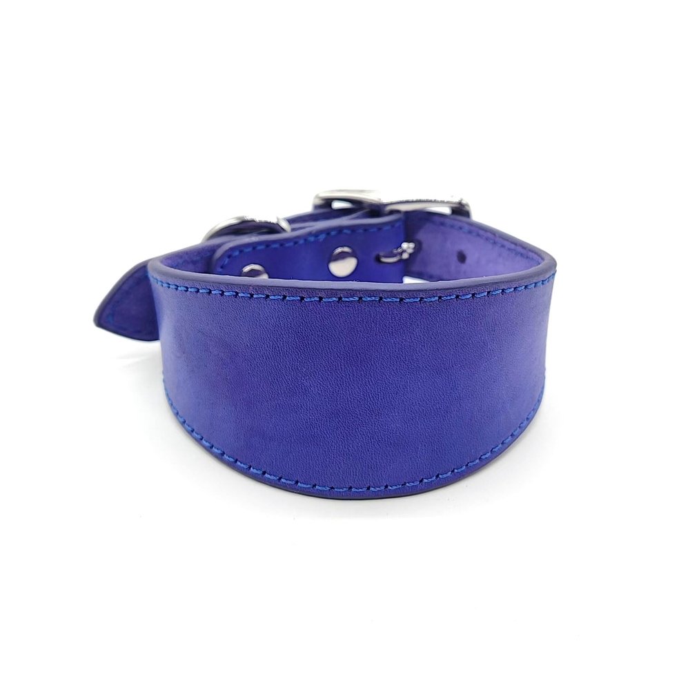 Kingke Leather Dog Collar with Soft Padding for Sighthounds
