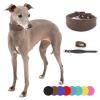 Kingke Leather Soft Padded Adjustable Dog Collar for Sighthounds view 3