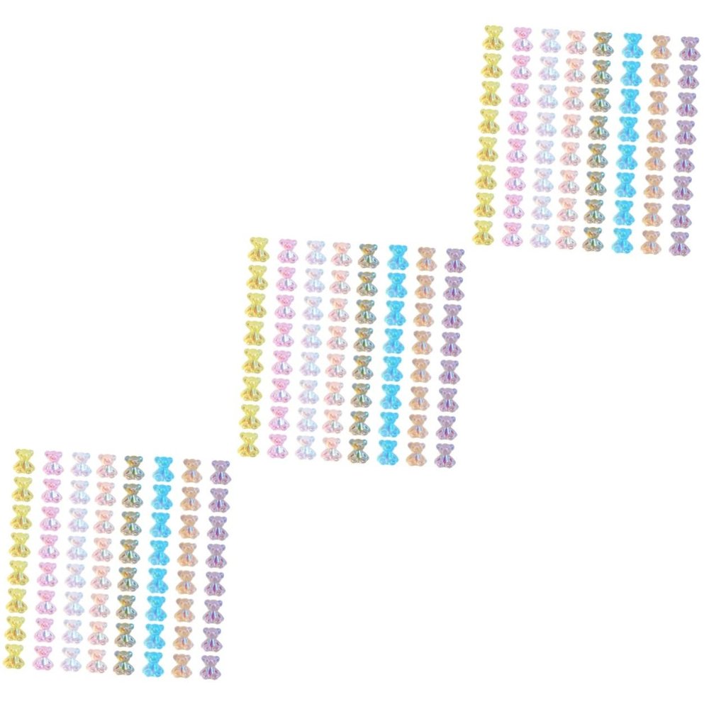 Beavorty 192-Piece Colorful BR Nail Charms for Creative Nail Art
