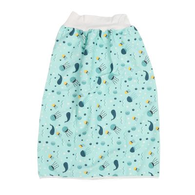 Adult Incontinence Skirt, Washable Reusable Cotton Bed Pad, Prevents Nighttime Leaks (XL)