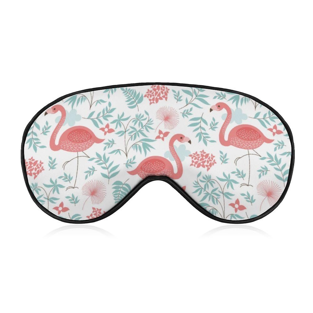 Cute Colorful Flamingo Sleep Mask for Adults, Teens, and Children