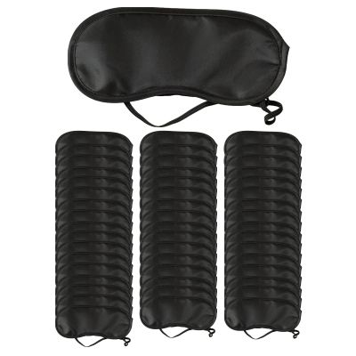 Amagogo 50-Pack Disposable Eye Masks with Adjustable Strap, Soft Sleep Blindfolds