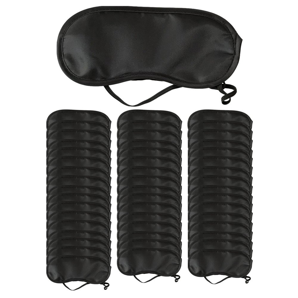 Amagogo 50-Pack Disposable Eye Masks with Adjustable Strap, Soft Sleep Blindfolds