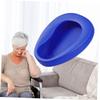 BCOATH 2-Pack Blue Plastic Bedpans for Bedridden Patients view 3