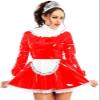 PVC Lace Rubber Dress, Lolita Maid Cosplay, Rose Gold, 6XL view 3