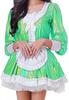 Women's Long-Sleeve Stage Show Dress, Clubwear Maid Costume Uniform, Silver, L view 2