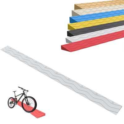 Yqyc 15.5 cm High Portable Curb Ramp, Non-Slip Threshold Ramp for Doors, Bathrooms, Supermarkets and Garage Entrances, Cuttable (Color: Gray, Size: 100 x 12 x 5 cm)