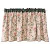 Linen-Textured Curtain Valance for Kitchen, Semi-Sheer, Farmhouse Style, Rod Pocket, Beige, 130 x 20 cm view 1