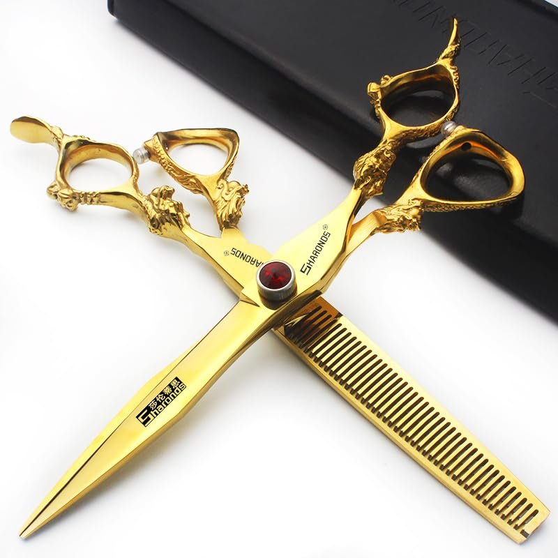 7/8-Inch Stainless Steel Hair Styling Tools (7-Inch 2-Piece Set-D)