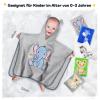 Yosemy Baby Hooded Towel, 100% Cotton Bath Poncho, OEKO-TEX, Soft and Highly Absorbent, Ages 0–3, Elephant view 2