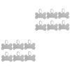 POPETPOP 12 Pack Pet Dog Tags Stainless Steel Round Labels view 1