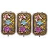 FOMIYES 3-Piece Antique Double-Sided Folding Cosmetic Mirror Set view 1