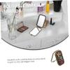 FOMIYES 3-Piece Antique Double-Sided Folding Cosmetic Mirror Set view 2