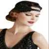 BABEYOND 1920s Flapper Crystal Headband, Great Gatsby Vintage Headpiece view 1
