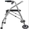 Wheeled Wheelchair, Seated Elderly Man, Walking Aid, Square Cane Walker, Foldable, Height-Adjustable, Portable, Crutches with Standing Frame view 4