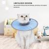 Marooma Cat Recovery Collar, Anti-Licking Elizabethan Cone, Soft, M Blue view 2