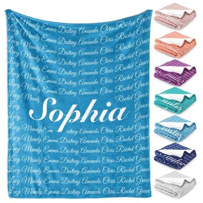 gorm Personalized Swaddle Blanket, Name Baby Wrap, Baby Blanket, Retro Blanket, 150 x 180 cm