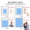 gorm Personalized Swaddle Blanket, Name Baby Wrap, Baby Blanket, Retro Blanket, 150 x 180 cm view 3