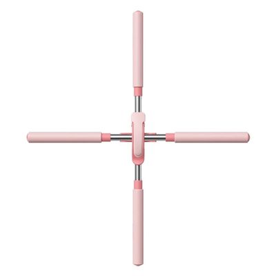 TREETDOBV Retractable Yoga Stretching Stick and Posture Corrector, Back Cracking Bar, Pink