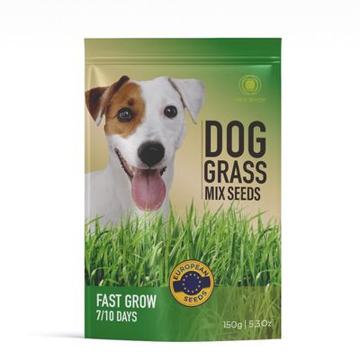 R&R SHOP Grass Seed Mix for Dogs, Fast Growing for a Happy Dog, High-Quality European Seeds (150 g)