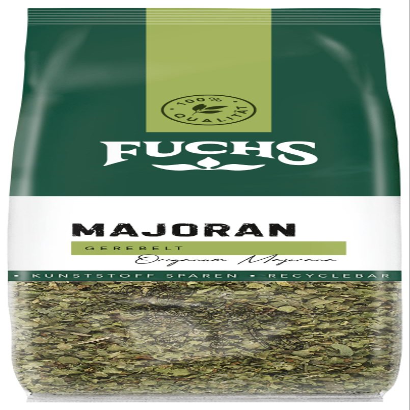 Fuchs Spices - Rubbed Marjoram in Recyclable Refill Pouch - 10 g
