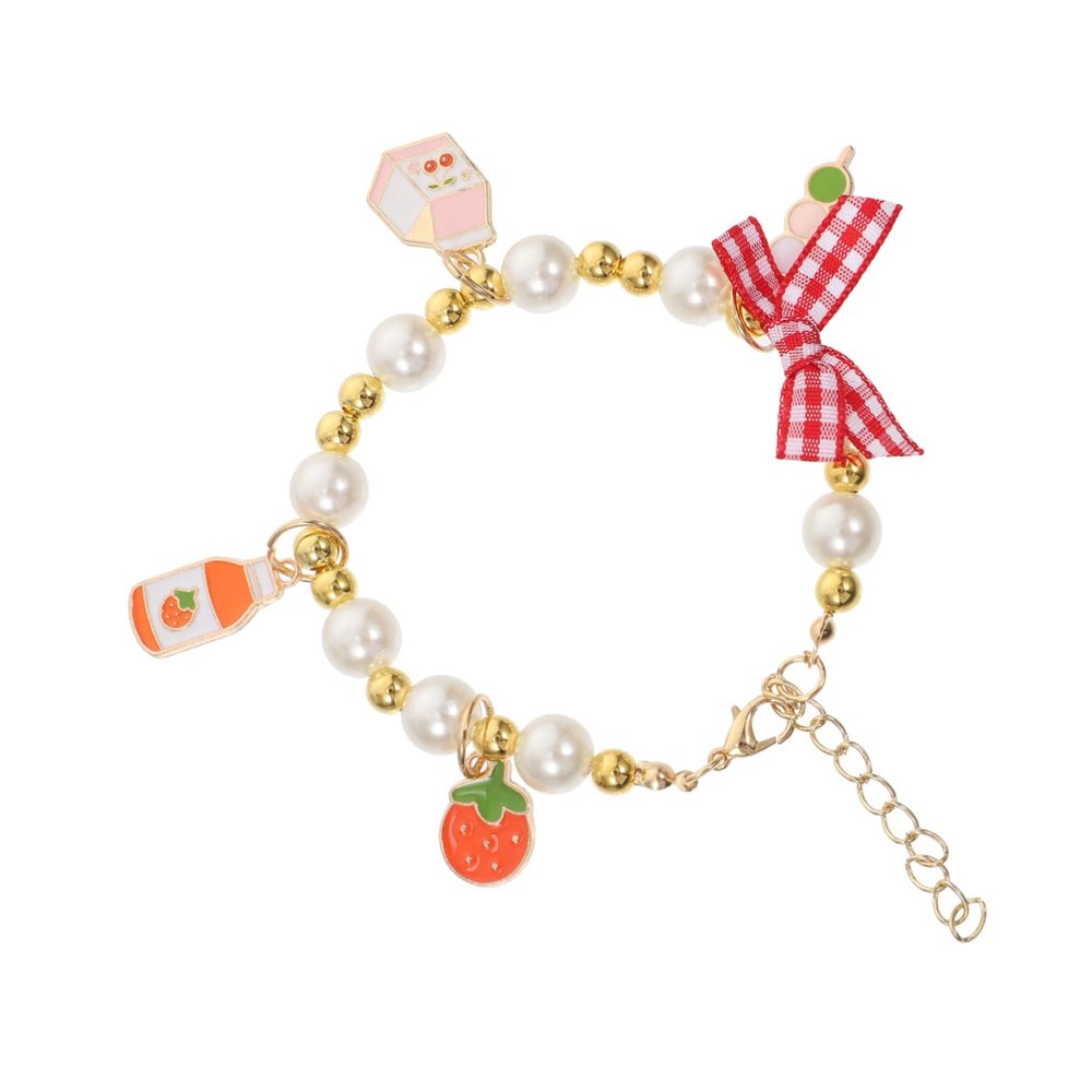Amosfun Pearl Dog Collar for Small Pets