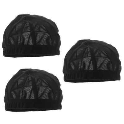 FRCOLOR 9-Piece Black Mesh Wig Cap Set