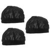 FRCOLOR 9-Piece Black Mesh Wig Cap Set view 1