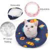 FANSU Soft Cat Cone, Breathable Adjustable Recovery Collar, Pink Heart, L view 3