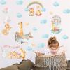 Airplane Animal Wall Stickers for Kids’ Bedrooms view 1