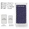 Odot Fitted Crib Sheet for Baby Mattress, Planet Rocket 5, 63 x 31.5 in view 2
