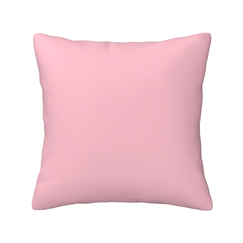 ResKiu Decorative Pillow Cover for Sofa, Couch, Bed, or Car, 16 x 16 in, Pink