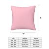 ResKiu Decorative Pillow Cover for Sofa, Couch, Bed, or Car, 16 x 16 in, Pink view 4