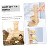 POPETPOP 2-Pack Wooden Hamster Water Bottle Holders view 2