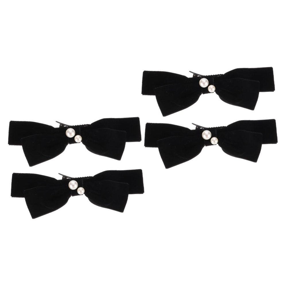 Beavorty 4-Piece Women's Hair Clips with Large Bow Design