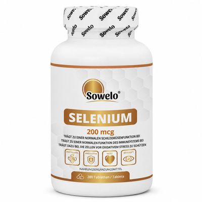 Selenium 200 g per Tablet, 200 Tablets Sowelo