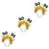 Beavorty 3-Piece 2024 Glitter New Year's Headbands with Stars view 1