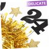Beavorty 3-Piece 2024 Glitter New Year's Headbands with Stars view 3