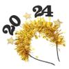 Beavorty 3-Piece 2024 Glitter New Year's Headbands with Stars view 4
