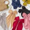 SYSUII Gray Satin Bow Hair Clip view 4