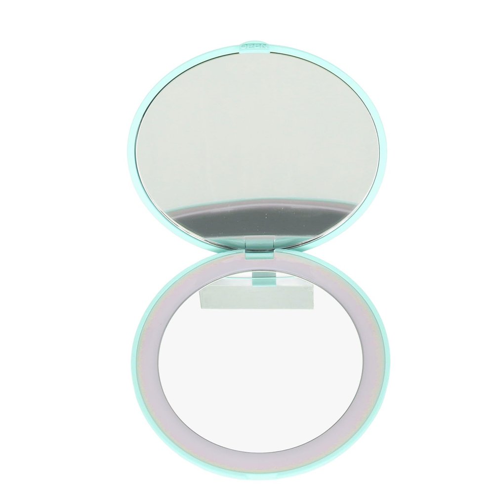 3.5-Inch LED Travel Makeup Mirror, 1X/10X Double-Sided Folding Mirror