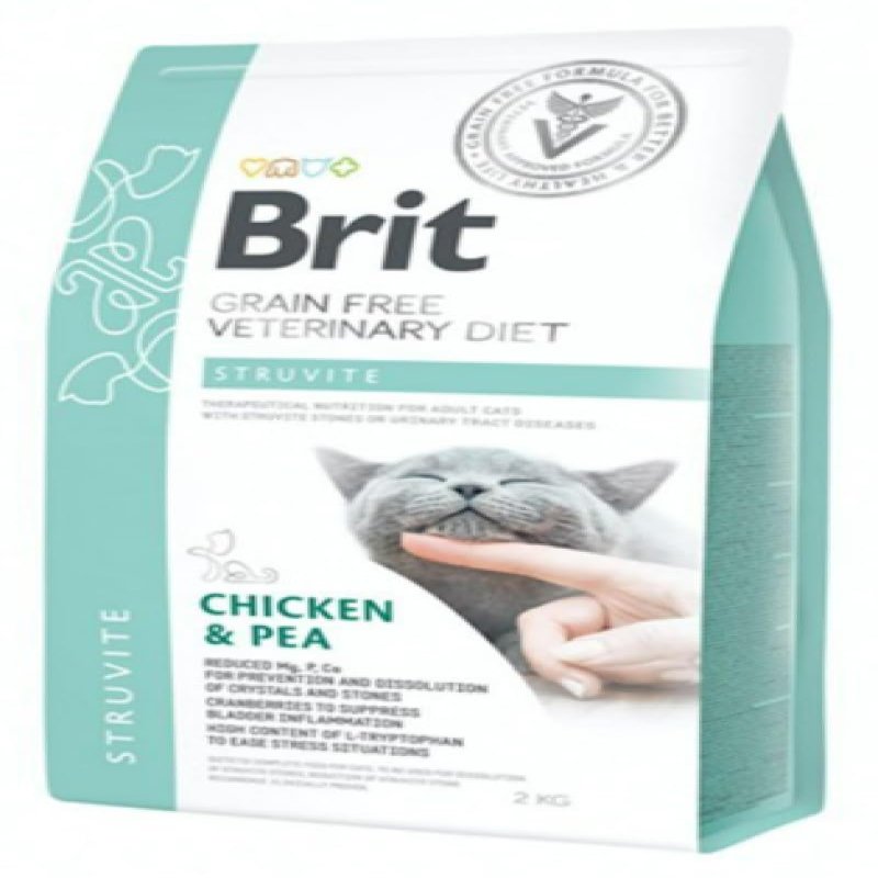 BRIT GF Veterinary Diet Cat Struvite, 5 kg, Chicken & Peas