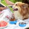 Leakproof Stainless Steel Travel Bowl for Dogs and Cats, 1,400 ml view 2