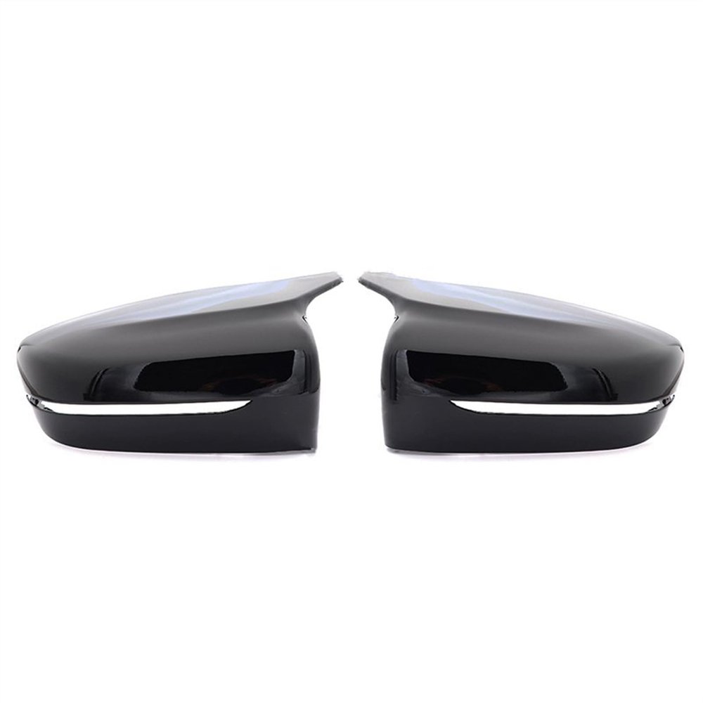 PLUT Side Mirror Cover for BMW 4, 5 and 7 Series, G30 G31 G38 G22 G11 G12, 2016–2018, Black