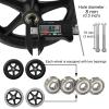 LekLai Wheelchair Replacement Front Wheels, 2-Pack, Solid Rubber, Black, 150 mm (6 in) view 3