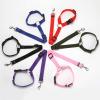 Adjustable Pet Car Seat Belt and Leash, Black view 3
