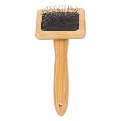 Macramé Comb with Tassel Brush, Bamboo Slicker
