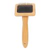 Macramé Comb with Tassel Brush, Bamboo Slicker view 1